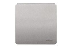 Schneider Electric Ultimate Screwless Flat Plate - blank Plate - 1 gang - stainless steel - GU8410-SS - Pack of 3